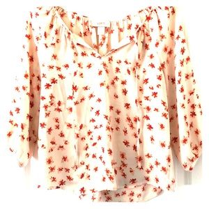 Ann Taylor Loft 3/4 Chiffon Blouse XSP